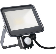 LED refIektor Kanlux Q-LED FL-20W NW SE IP44 20W 2300lm 4000K čierny so senzorom pohybu