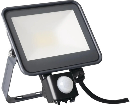 LED refIektor Kanlux Q-LED FL-20W NW SE IP44 20W 2300lm 4000K čierny so senzorom pohybu LED vonkajší reflektor s pohybovým senzorom