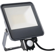 LED reflektor Kanlux IQ-LED FL-30W NW SE IP44 30W 3450lm 4000K čierny so senzorom pohybu