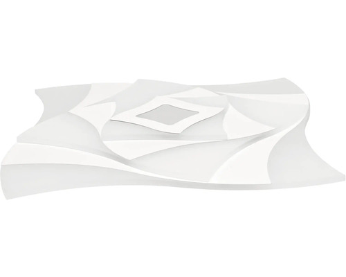 Abstraktná biela nástenná dekorácia