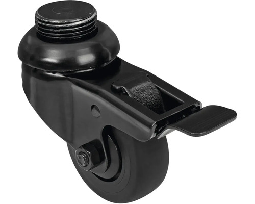 Otočné koliesko s brzdou a závitovým kolíkom