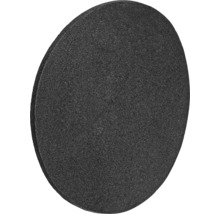 Okrúhly, tmavý plstený kotúč