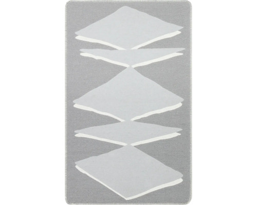 Kusový koberec Bakero Arya Neo z recyklovanej bavlny 09 grey/white 120x180 cm Sivý koberec s kosoštvorcovým vzorom