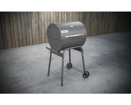 Gril s kolieskami a odkladacou plochou