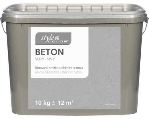 Vnútorná omietka s optikou betónu StyleColor Concrete 10 kg šedý Style Color Beton efektová farba vo vedre, 10 kilogramov