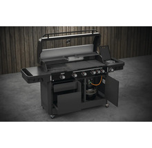 Plynový gril so štyrmi horákmi, bočným horákom, grilovacím roštom a spodnou skrinkou