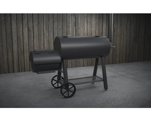 Grilovací vozík s kolieskami a úložným priestorom