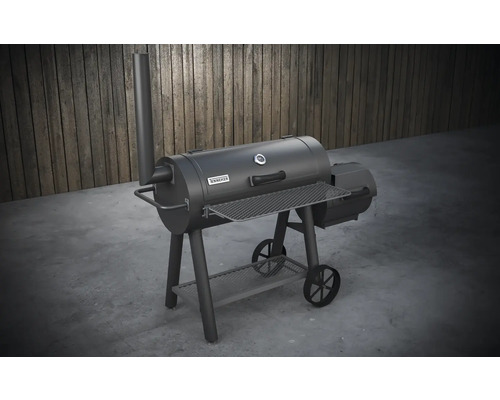 Gril na údenie s údiacou komorou a odkladacou plochou