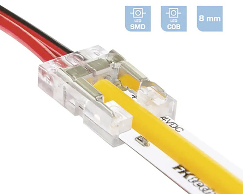 Konektor pre LED pásiky so šírkou 8 milimetrov pre SMD a COB