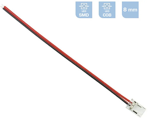 Pripojovací kábel s priemerom 8 milimetrov pre LED SMD a LED COB