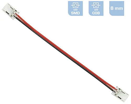 Prepojovací kábel LED pre LED pásiky SMD a COB, 8 mm