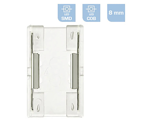 Držiak LED pásika pre SMD a COB svetelné zdroje so šírkou 8 milimetrov