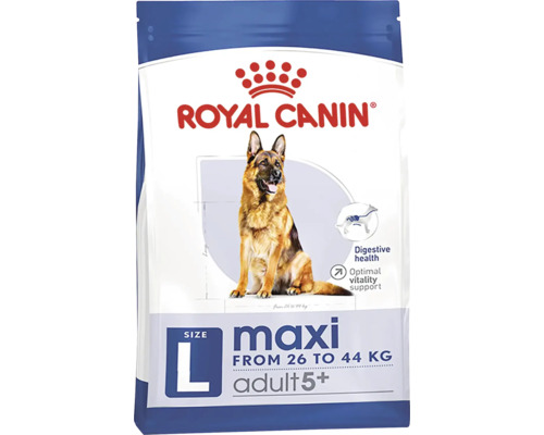 Granule pre psov Royal Canin Maxi Adult (nad 5 rokov) 15 kg Royal Canin Maxi Adult 5+ krmivo pre veľké psy od 26 do 44 kilogramov
