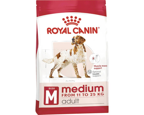 Granule Royal Canin pre dospelých psov stredných plemien od 11 do 25 kilogramov