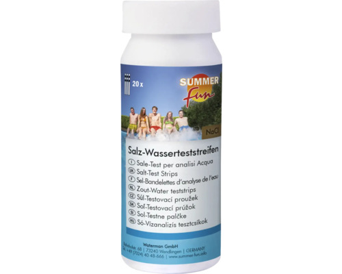Summer Fun Soľ-Testovacie prúžky pre analýzu bazénovej vody