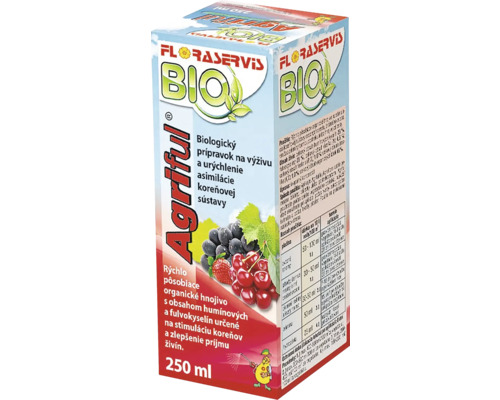 Organické hnojivo Agritful s kyselinou humínovou a fulvokyselinou v 250 ml balení