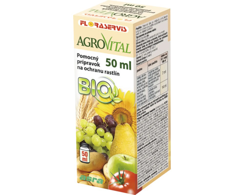 Prípravok na ochranu rastlín BIO AGROVITAL Floraservis 50 ml Obal prípravku na ochranu rastlín AgroVital 50 ml