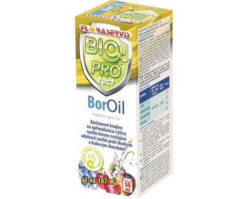 Hnojivo Bio Pro Tect BorOil, 50 ml balenie
