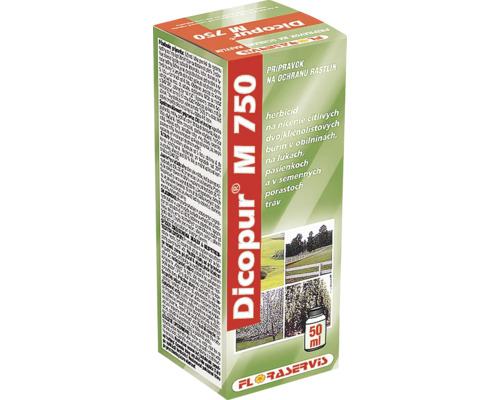 Postrek na burinu v obilninách herbicíd Dicopur M 750 Floraservis 6,5 ml Balenie herbicídu Dicopur M 750 na kontrolu buriny