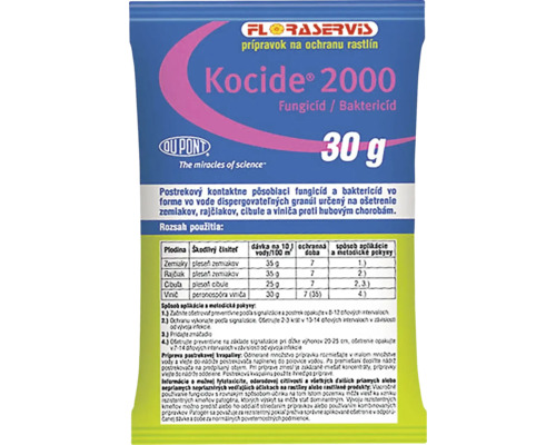 Kocide 2000 fungicíd a baktericíd, 30 gramov