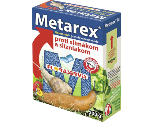 Granule proti slimákom Metarex M Floraservis 500 g Balenie granúl proti slimákom Metarex M