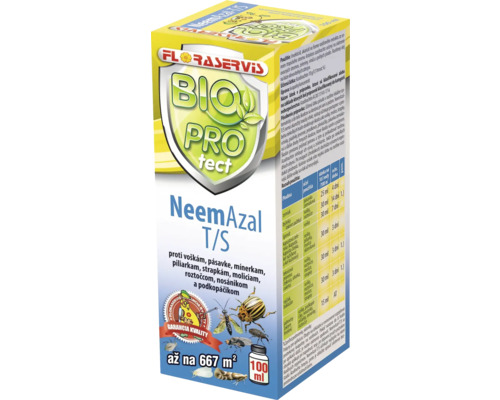 Prípravok proti škodcom NeemAzal T/S Floraservis BIO PROtect100 ml Balenie prípravku na ochranu rastlín NeemAzal T/S až na 667 metrov štvorcových
