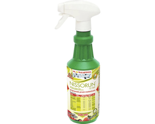 Prípravok proti roztočom NISSORUN 10 WP rozprašovač Floraservis 500 ml Insekticíd Nissorun v spreji