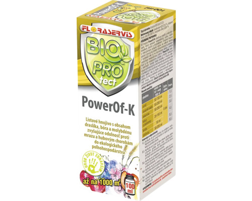 Listové hnojivo PowerOf-K BIO PROtect Floraservis 100 ml