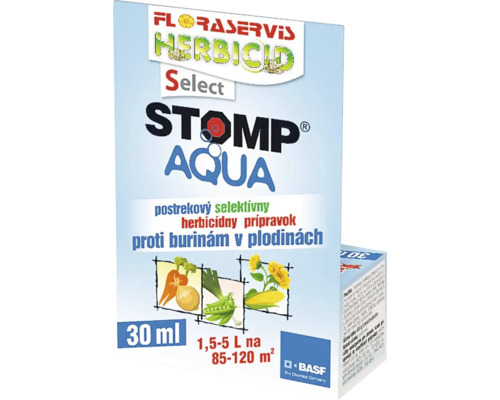 Postrek proti burine herbicíd STOMP AQUA Floraservis 30 ml Balenie herbicídu Floraservis Stomp Aqua