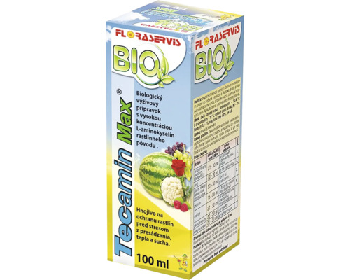Organické hnojivo BIO Tecamin Max Floraservis 100 ml Tecamin Max Bio posilňovač rastlín na ochranu pred stresom z presádzania, tepla a sucha, 100 ml