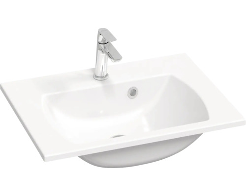 Umývadlo na skrinku RAVAK Classic II liaty mramor biela 600 x 155 XJX01160004 Umývadlo s batériou do kúpeľne