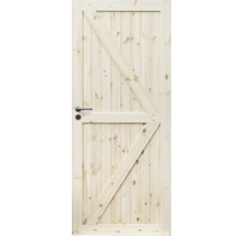 Drevené dvere s výstuhami v tvare Z a kľučkou