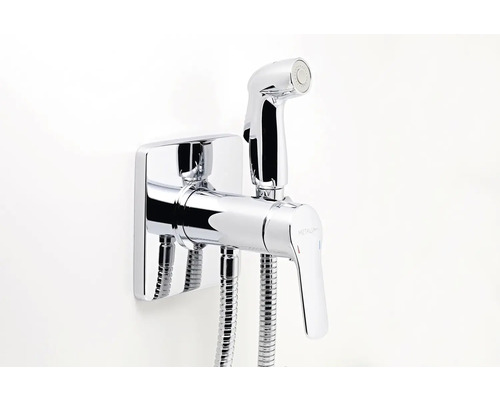 Bidetová batéria s ručnou sprchou pre intímnu hygienu v kúpeľni