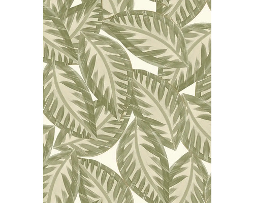 Vliesová tapeta Green&Co Caracas zelená 0,53x10,05 m Tapeta so vzorom listov