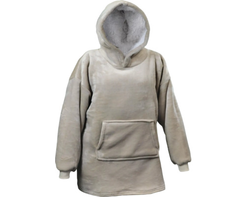 Mikinová deka hnedá Oversized Hoodie 70x50x87 cm stone