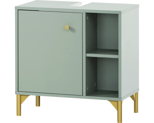 Skrinka pod umývadlo s dvierkami, policou a nožičkami