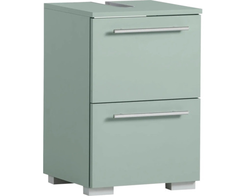 Skrinka pod umývadlo s dvomi zásuvkami a úchytmi