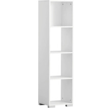 Biela polica so štyrmi priehradkami