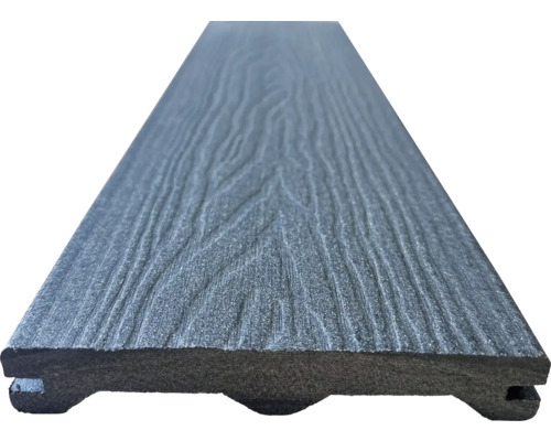 Terasová doska WPC TERAFEST Wood 22x137x3000 mm tmavosivá Terasa z kompozitného materiálu