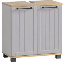 Skrinka pod umývadlo s dvomi dvierkami a obdĺžnikovými úchytkami