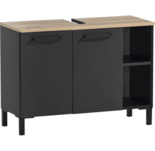 Skrinka pod umývadlo s dvomi dvierkami, úložnou policou a nožičkami