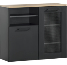 Komoda s jednými dverami, jednou zásuvkou a dvoma policami