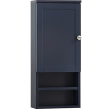 Kúpeľňová skrinka s dvierkami a dvoma otvorenými policami