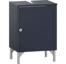 Skrinka pod umývadlo s jednými dvierkami a nožičkami