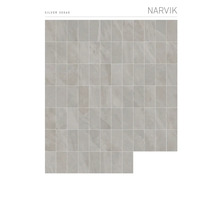 Obklady Narvik, 30x60 cm, striebornej farby, na stenu aj podlahu
