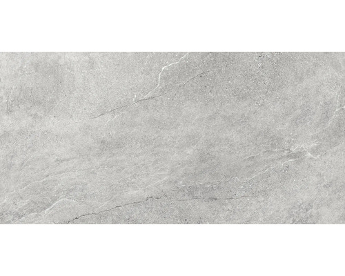 Sivá podlahová dlaždica so vzhľadom kameňa