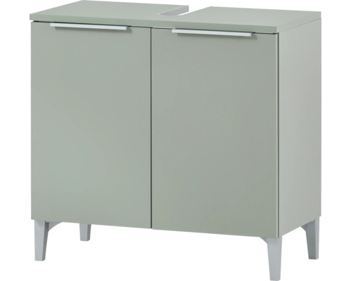 Skrinka pod umývadlo s dvomi dvierkami a nožičkami