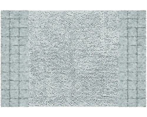 Koberec do kúpeľne Grund CHESS 60 x 90 cm zelená Kúpeľňový koberec s obdĺžnikovým dizajnom a dvoma rôznymi textúrami