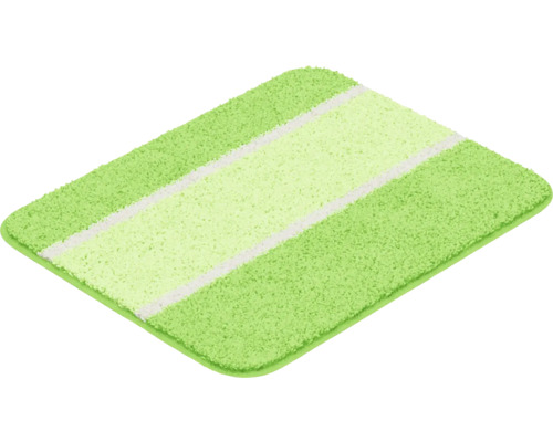 Zelená kúpeľňová predložka s pruhmi