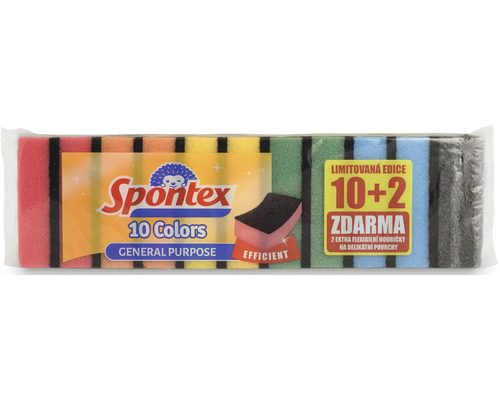 Sada hubiek na riad Spontex Colors 10+2 ks